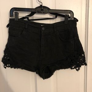 Forever 21 Black with Lace shorts